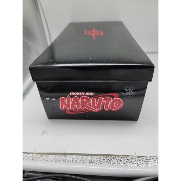 Naruto Shippuden Akatsuki Slip On Canvas Sneaker Shoes 2002 Shonen Jump Size 13 - Picture 12 of 12